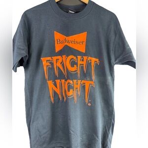 Vintage 90s Budweiser Fright Night Promo, NOS Black T-Shirt, made in USA